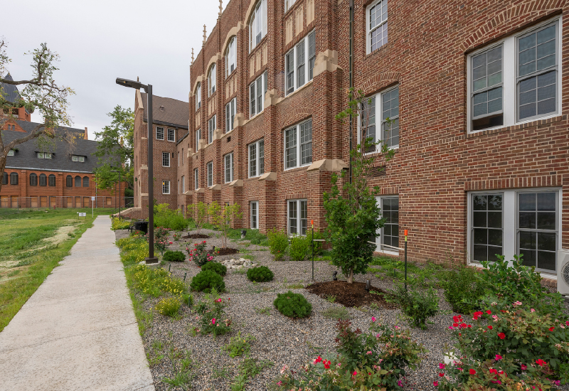 Pancratia Hall lofts courtyard