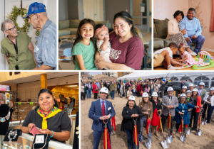 A collage of people from the 2025 chfa community report